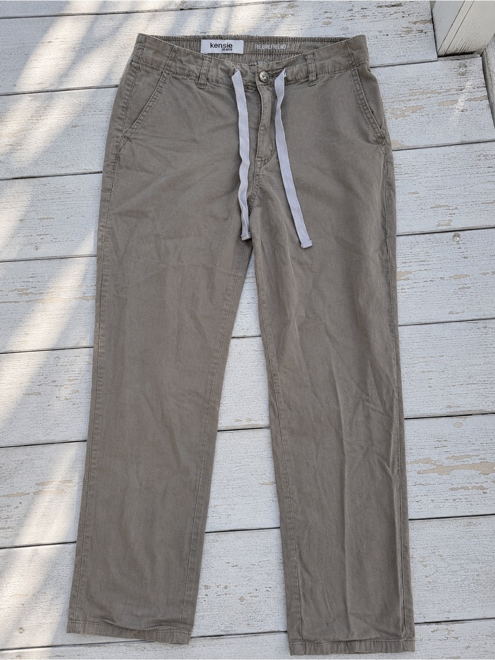 Kensie The Girlfriend Khaki Pants Womens 10 30 Stretch Casual Chino
